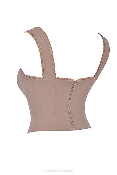 vestiario esso House of CB corsetto con finiture in pizzo a forma di fungo Robyn X44T9