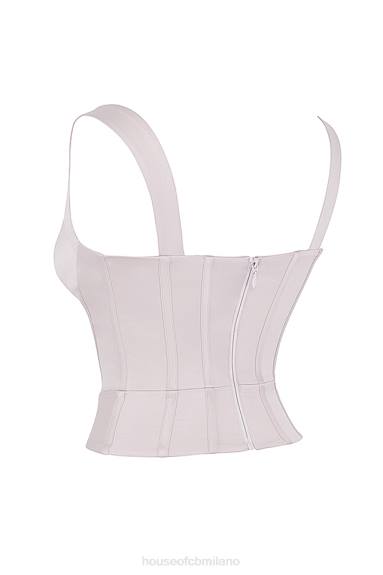 vestiario esso House of CB corsetto in raso di cristalli liberty X44T64