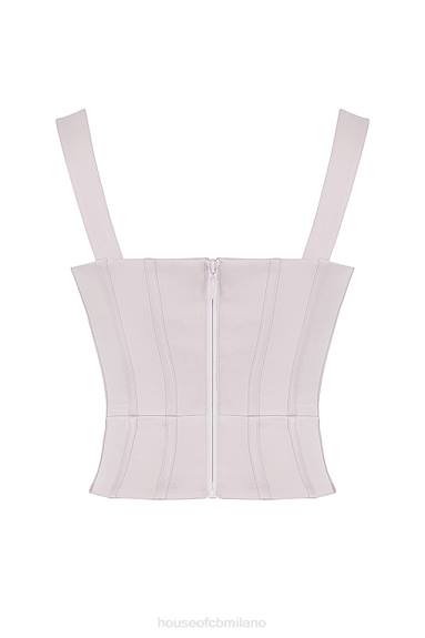 vestiario esso House of CB corsetto in raso di cristalli liberty X44T64