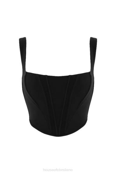 vestiario esso House of CB corsetto in rete nera ninetta X44T94