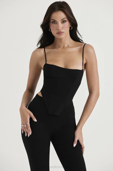 vestiario esso House of CB corsetto scultoreo nero Sophia X44T37