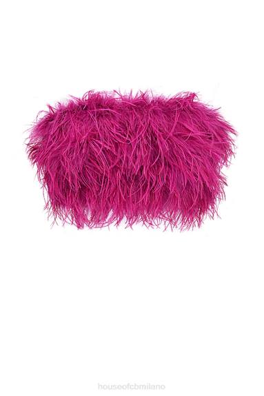 vestiario esso House of CB fascia fenella con finiture rosa shocking X44T698
