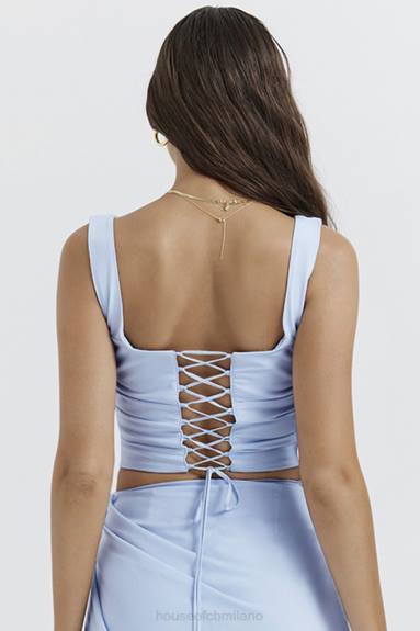 vestiario esso House of CB un morbido corsetto blu X44T20