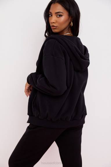 vestiario esso House of CB Felpa con cappuccio e zip Storm Ink X44T768