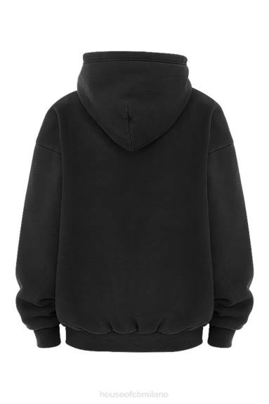 vestiario esso House of CB Felpa con cappuccio e zip Storm Ink X44T768
