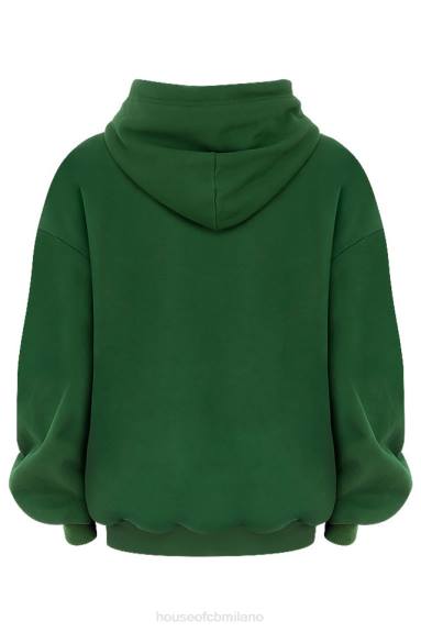 vestiario esso House of CB Felpa con cappuccio oversize verde alone X44T794