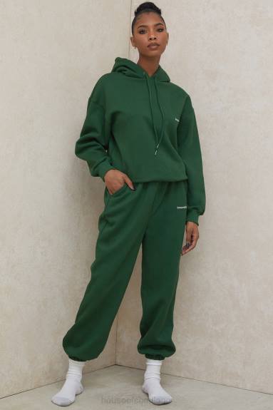 vestiario esso House of CB Felpa con cappuccio oversize verde alone X44T794
