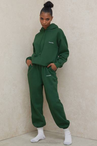 vestiario esso House of CB Felpa con cappuccio oversize verde alone X44T794