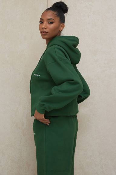 vestiario esso House of CB Felpa con cappuccio oversize verde alone X44T794