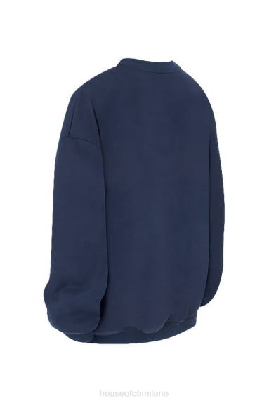 vestiario esso House of CB Felpa girocollo oversize di Tommy Navy X44T800