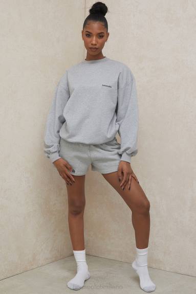 vestiario esso House of CB Felpa girocollo oversize di colore grigio di Tommy X44T803