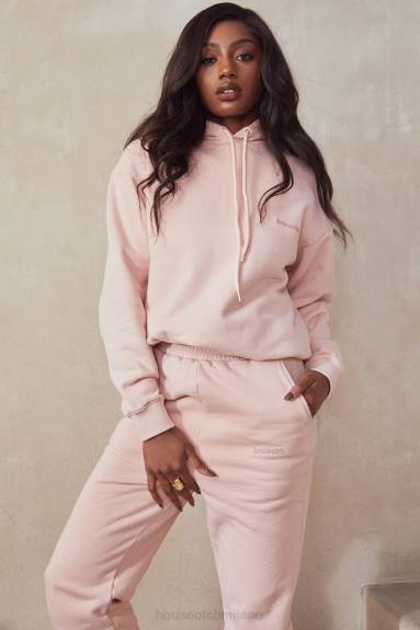 vestiario esso House of CB Felpa oversize con cappuccio Halo Blush X44T763