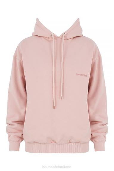 vestiario esso House of CB Felpa oversize con cappuccio Halo Blush X44T763