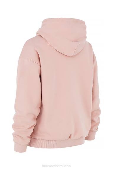 vestiario esso House of CB Felpa oversize con cappuccio Halo Blush X44T763