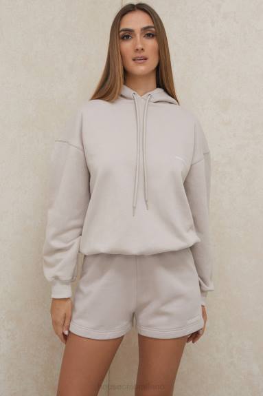 vestiario esso House of CB Felpa oversize con cappuccio Halo Stone X44T793