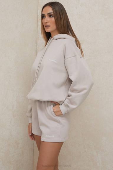 vestiario esso House of CB Felpa oversize con cappuccio Halo Stone X44T793