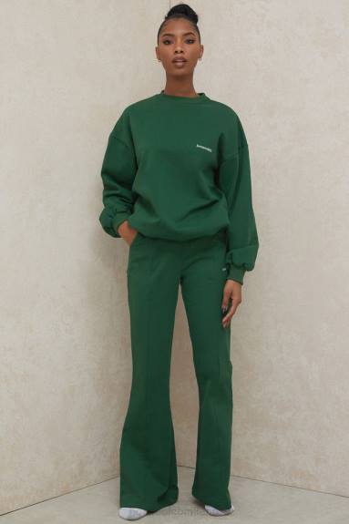 vestiario esso House of CB felpa girocollo oversize di colore verde tommy X44T798