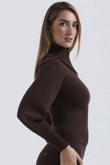 vestiario esso House of CB Maglione adelita in misto cashmere color cioccolato X44T654