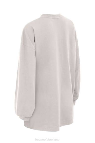 vestiario esso House of CB top a maniche lunghe in pietra a strati X44T786
