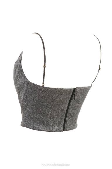vestiario esso House of CB top corto Julia argento X44T774