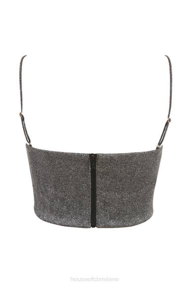 vestiario esso House of CB top corto Julia argento X44T774