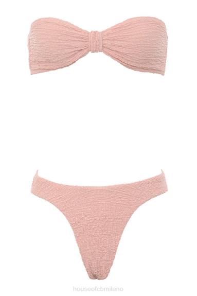 vestiario esso House of CB bikini a fascia antillia cipria X44T1248