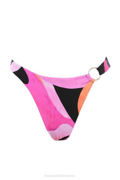 vestiario esso House of CB bikini cala rosa nero halter X44T1242