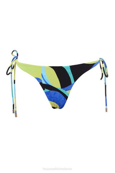 vestiario esso House of CB bikini isla grande blu verde halter X44T1243