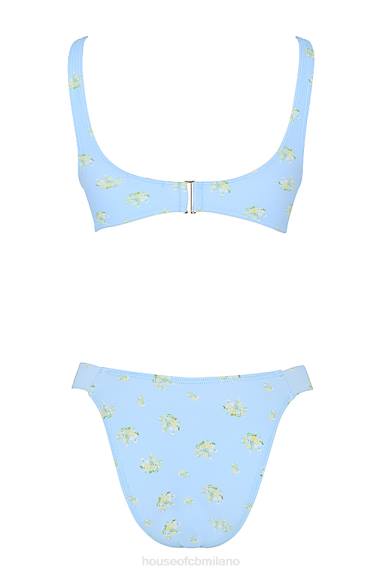 vestiario esso House of CB bikini mariposa baby blue con stampa floreale X44T1238