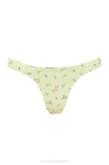 vestiario esso House of CB bikini mariposa con stampa floreale limone X44T1247