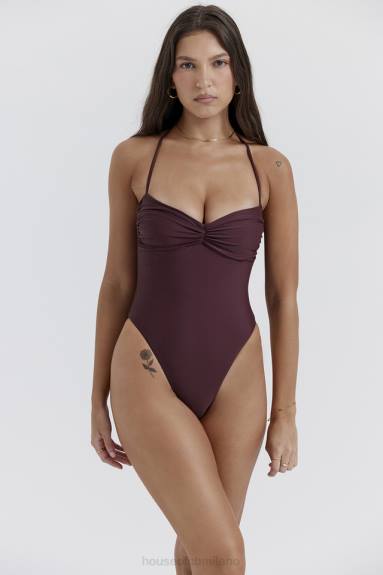 vestiario esso House of CB costume da bagno aruba cacao raccolto X44T1180