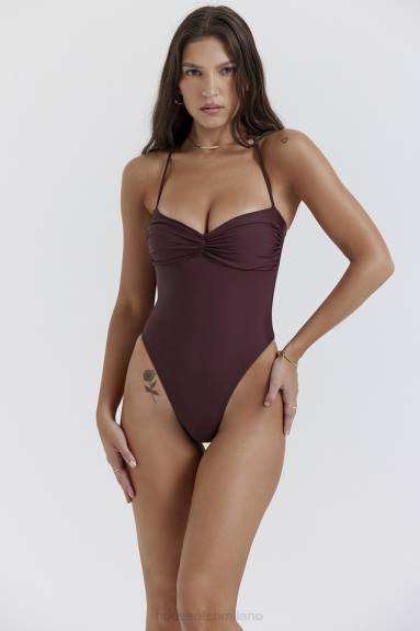 vestiario esso House of CB costume da bagno aruba cacao raccolto X44T1180
