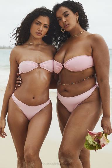 vestiario esso House of CB Slip bikini con volant Delphi Blossom X44T1206