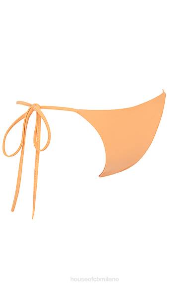 vestiario esso House of CB Slip bikini santorini arancione chiaro con laccetti laterali X44T1184