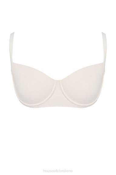vestiario esso House of CB Top bikini con ferretto di Lourdes vaniglia X44T1169
