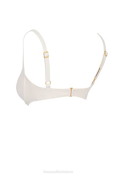 vestiario esso House of CB Top bikini con ferretto di Lourdes vaniglia X44T1169