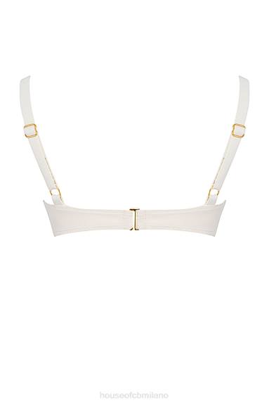 vestiario esso House of CB Top bikini con ferretto di Lourdes vaniglia X44T1169