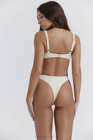 vestiario esso House of CB Top bikini con ferretto di Lourdes vaniglia X44T1169