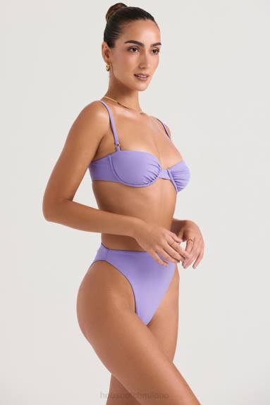vestiario esso House of CB Top bikini monaco viola con ferretto X44T1232