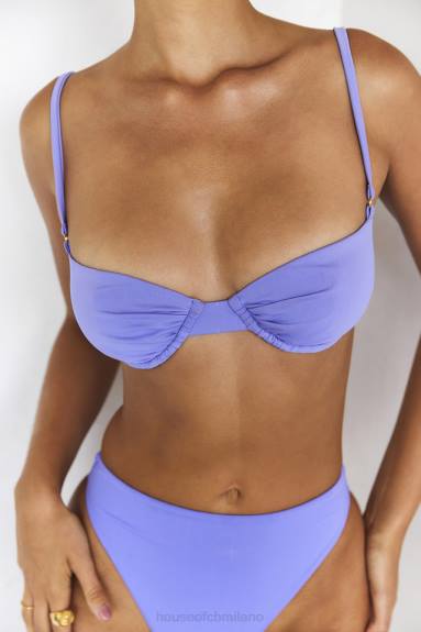 vestiario esso House of CB Top bikini monaco viola con ferretto X44T1232