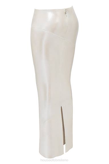 vestiario esso House of CB Gonna midi color champagne scintillante di Colette X44T898