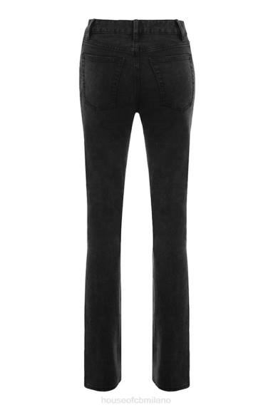 vestiario esso House of CB Jeans Tate Carbon dal taglio vintage con lavaggio antico X44T644