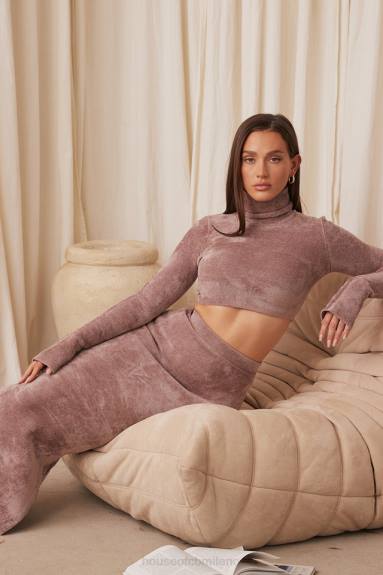 vestiario esso House of CB Gonna lunga in ciniglia di Rene Rose X44T882