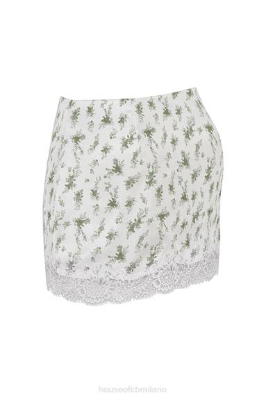 vestiario esso House of CB Minigonna con finiture in pizzo e stampa Noemie Garden X44T922