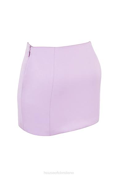vestiario esso House of CB Minigonna in raso Elodie Orchid X44T932