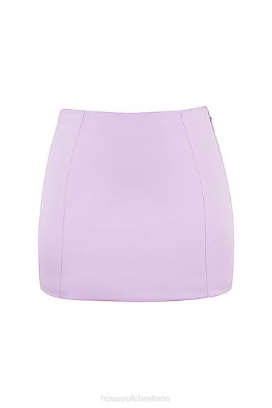 vestiario esso House of CB Minigonna in raso Elodie Orchid X44T932