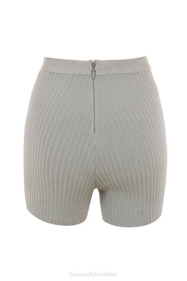 vestiario esso House of CB pantaloncini con fasciatura grigio mélange Eden X44T982