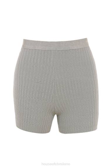 vestiario esso House of CB pantaloncini con fasciatura grigio mélange Eden X44T982