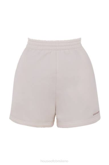 vestiario esso House of CB pantaloncini sportivi Auden in jersey bianco sporco X44T996