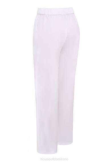 vestiario esso House of CB Pantaloni Reno bianchi dalla vestibilità comoda X44T853